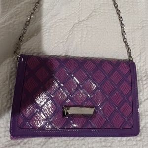 White House Black Market Purple Handbag
